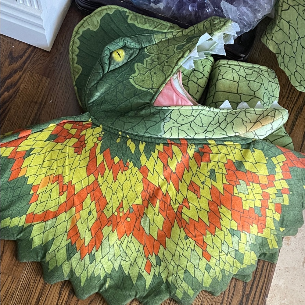 Dilophosaurus Costume Jurassic Park XL Halloween Dinosaur - Picture 10 of 16